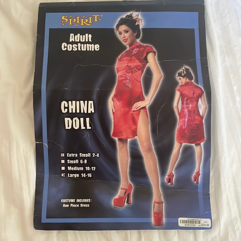 Spirit halloween China doll Halloween costume